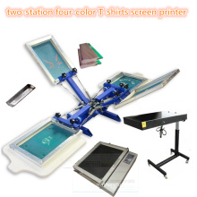 ТМ-субархитектуры r4k 2 станции 4 цветной текстильной экран печатная машина